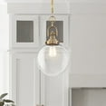 thumbnail image 2 of 60/6671-Nuvo Lighting-Skyloft-1 Light Pendant-9.88 Inches Wide by 17.63 Inches High-Burnished Brass Finish    -Traditional Installation, 2 of 9