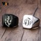 thumbnail image 2 of Anillos de sello personalizados para hombre de Vnox, banda de sello de acero inoxidable gruesa para niño, joyería personalizada grabada para hombre, anillos fraternales, regalo para novio, 2 of 5