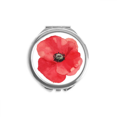 thumbnail image 1 of Watercolour Red Flower Painting Corn Hand Compact Mirror Round Portable Pocket Glass, 1 of 3