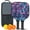 Black-2, variant on Pickleball Paddles Set Of 2, Fiberglass Surface, Colorful Geometry Print, 4 Balls & Bag