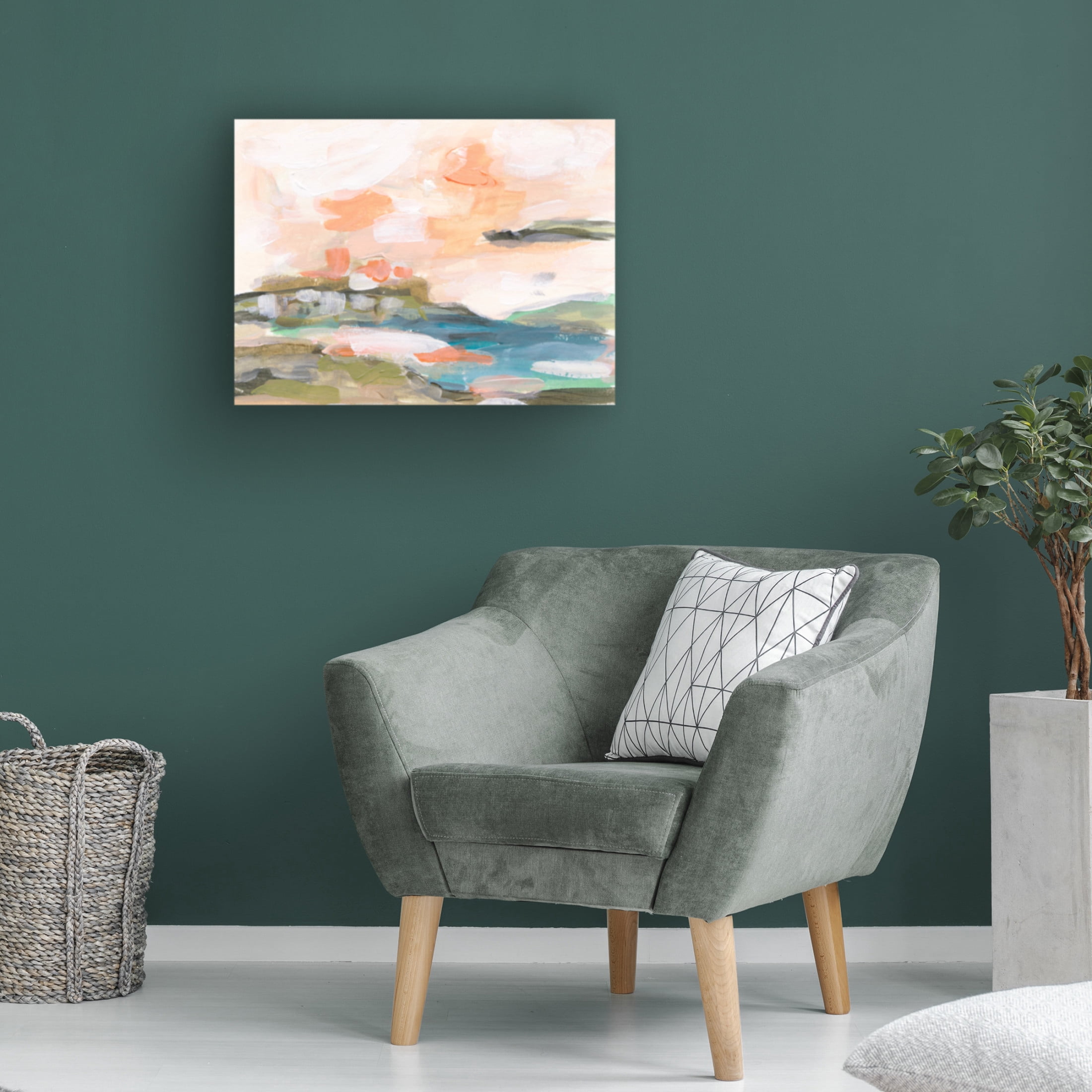 Canvas Wall Art - Melissa Wang 'Dawn Breaking II' Wall Art for Living Room, Bedroom, or Office Décor by Trademark Fine Art - 19 x 14 Inches