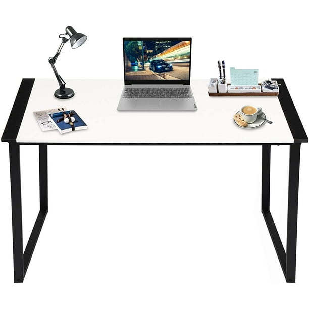 Modern Computer Desks 47 39 Inch Workstation Gaming Office Work Table Desk Walmart Com Walmart Com