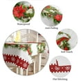 thumbnail image 6 of Christmas Flower Snowflake Pine Berry Wedding Table Cloth Waterproof Oilproof Dining Table Cover Kitchen Home Decor Tablecloth, 6 of 7