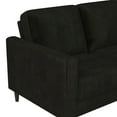 thumbnail image 6 of CosmoLiving Strummer Reversible Sectional Sofa Couch, Black Velvet, 6 of 16