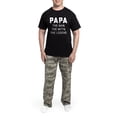 thumbnail image 5 of CafePress - Papa: The Man The Myth The Leg Men's Dark Pajamas - Men's Dark Loose Fit Cotton Pajama Set, 5 of 7