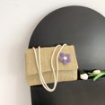 thumbnail image 3 of Bolso cruzado para mujer, bolsos de hombro tejidos informales, bolsos de paja de verano (caqui) Ehuebsd Para Estrenar, 3 of 9