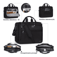 thumbnail image 2 of Maletin Portafolio Para Laptop Impermeable 15,6 Pulgadas negro, 2 of 5