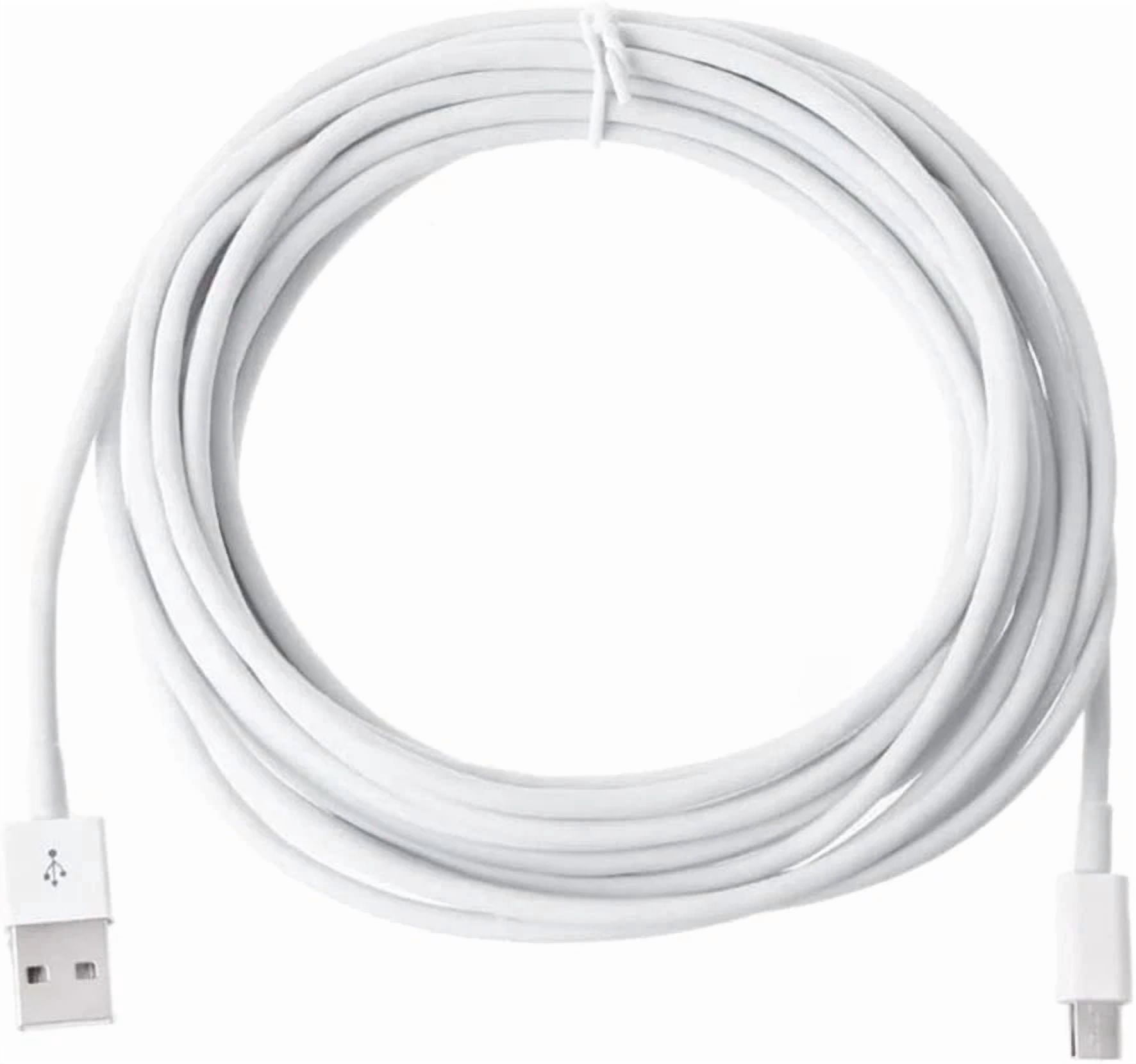 CRESTIN- Micro Usb Charger Cable For Eufy, Vava, Lereve Lrx-5/52 Baby Monitors Black