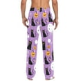 thumbnail image 4 of FORMRS Mens Pajama Pants with Pockets Sleepwear Lounge Bottoms Sizes S-2XL, Purple Halloween Pattern, 4 of 7