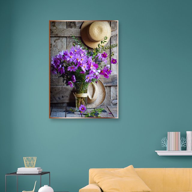 Cuadros Decorativos 5D DIY diamante pintura completo redondo taladro flor ramo Rhinestone imagen Likrtyny embutido en tela