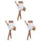 thumbnail image 4 of Jumpingount de mujer Plegable Flexible Bohemio Tamaño libre Romántico Transpirable Verano Playa Faldas Ropa de playa Corto Blanco Type1 NO1 Jumpingount CBP313966, 4 of 6