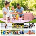 thumbnail image 3 of Loncheras para Mujer y Hombre Bolssa de Almuerzo: BLYPHOO Lonchera Aislada Dos Pisos T&eacute;rmico, Bolsa Hielera de Almuerzo Gran Capacidad, Hielera Ligera Impermeable para Picnic Trabajo Campin, 3 of 7