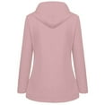 thumbnail image 3 of Kagetolytai Women's Coats and Jackets On Sale Women Solid Rain Jacket Outdoor Plus Size Waterproof Hooded Raincoat Windproof Jackets for Women Pink 2XL, 3 of 5