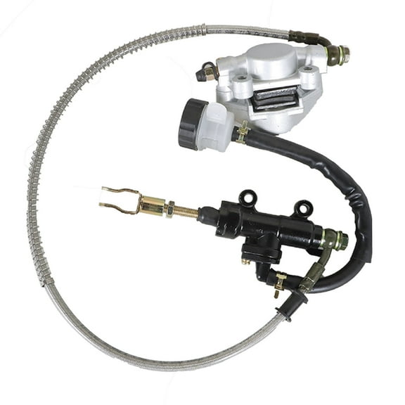 LABLT Rear Foot Disc Hydraulic Brake Master Cylinder Assembly with Reservoir for 110cc 125cc 150cc 200cc 250cc ATV Quad Dune Buggy