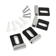 thumbnail image 1 of DOLITY 4 Pieces Stainless Steel Mirror Clips Heavy Retainer Clips for Wall Mounting Black L, 1 of 9