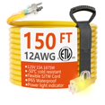 thumbnail image 1 of Cable de extensión HUANCHAIN de 150 pies, calibre 12/3, impermeable para exteriores, 1 of 7