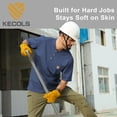 thumbnail image 6 of Kecols Loose Fit Thick Work T-Shirts for Men Short Sleeve Pocket Henley Workwear Shirts (Tall & Regular)(Dark Blue,XL,), 6 of 8