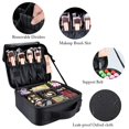 thumbnail image 4 of Bolsa de maquillaje gzcz Travel Makeup Train, color negro, 26,4 cm, 4 of 7