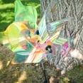 thumbnail image 5 of In the Breeze 2624 — 18-inch Iridescent Pinwheel Spinner — Suncatcher Wind Spinner for Yards and Gardens, Humane Animal Deterrent, 5 of 5