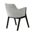 thumbnail image 5 of Renzo Light Gray Fabric and Black Wood Dining Side Chairs - Set of 2, 5 of 8