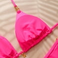 thumbnail image 4 of Warop Bikini Set for Women, High Waisted with Drawstring Adjustable, Push Up Two Piece Swimsuit for Swimming and Beach Vacation, 4 of 6