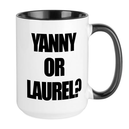 

CafePress - Yanny Or Laurel Mugs - 15 oz Ceramic Large Mug