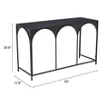 thumbnail image 2 of Loriet Console Table Black Console Table, Modern Style, Painted Steel rectangular shape tabletop, Steel, Indoor Living, 2 of 2