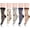 Mix D, variant on Sheer Floral Socks for Women, Transparent Ankle Ruffle Socks, Heart Socks, Ultra Thin Crew Fancy Dress Sock