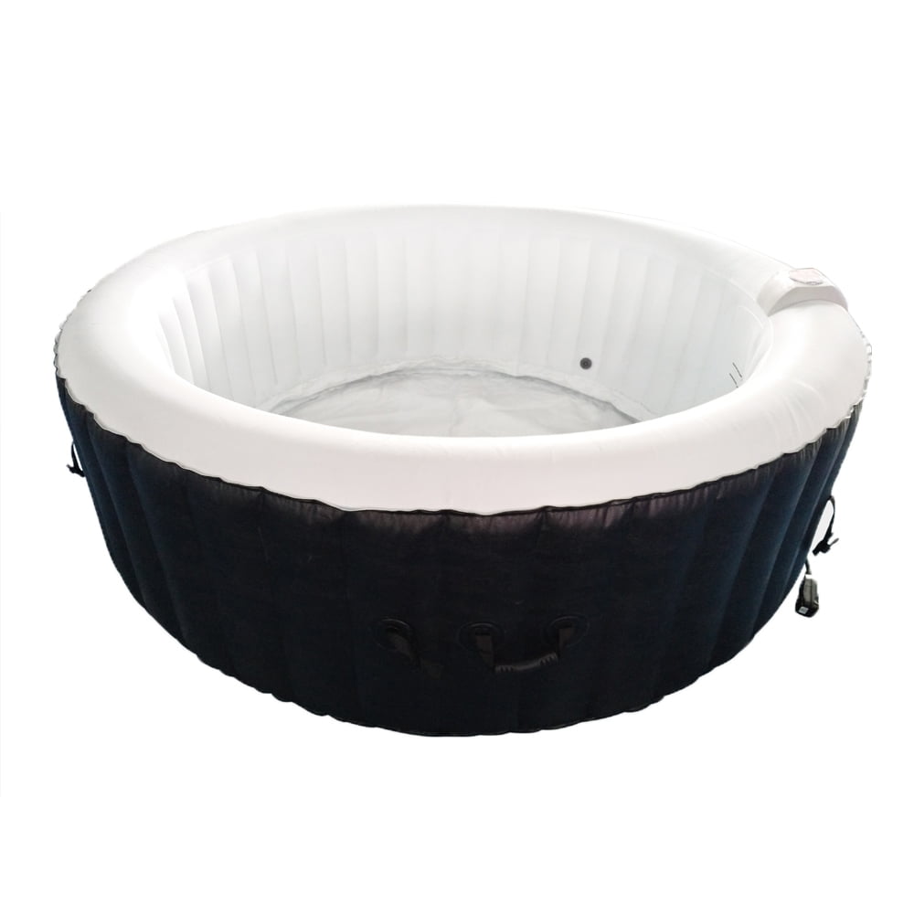 ALEKO HTIR6BKW Round Inflatable Hot Tub Spa With Cover 6 Person 265
