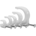 thumbnail image 4 of 500 Pack Cable U Nails, Wire Clips For Wall Mounting Cords, Home Theater, Office (5 Sizes, White), 4 of 5