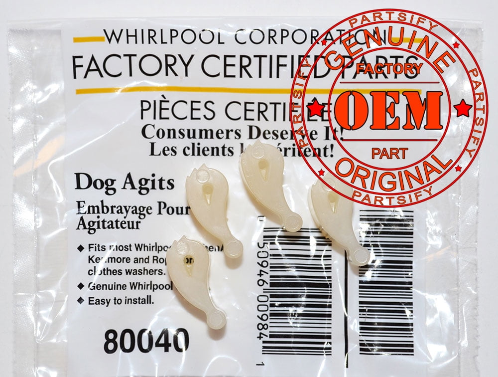 Details about   80040 Genuine OEM Original Whirlpool Washer Agitators Dog Ears 285770 Newest! 