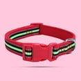 thumbnail image 6 of opvise Pet Collar Reflective Adjustable Decorative Polyester Cat Dog Neck Circle Strap Rose Red, 6 of 7