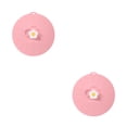 thumbnail image 4 of Bearachild Tapa de olla para hornear resistente a la temperatura, cuenco para horno, cubierta para placa de sartén, de cocina, utensilios Rosado 2piezas, 4 of 6