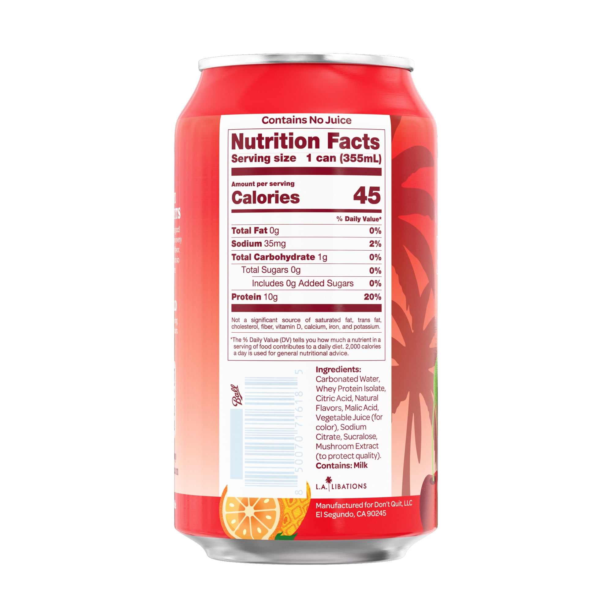SkyPop™ Protein Soda - Next-Generation Soda Crafted with Bold Flavor, 10g of Whey Protein, & Only 45 Calories - No Artificial Flavors or Colors - Sugar, Gluten & Caffeine Free (12 Pack, Fruit Punch)