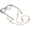 thumbnail image 2 of Beaded Eyeglass Chain Holder, Face Mask Lanyard Holder, Fashion Lanyard Necklace in Gold Portia-BR, 2 of 7