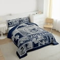 thumbnail image 3 of jejeloiu Rugby Ball Gamer Twin Comforter Sets,Teens Football Games Bedding Set For Ball Lovers Reversible 2-Piece, 3 of 8