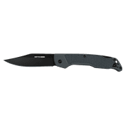 ONTARIO KNIVES Camp Plus EDC Midnight Grey 4315 Stainless Lockback Pocket Knife