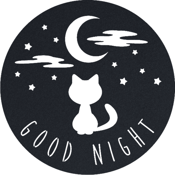 Good Night Cat - Metal Wall Art
