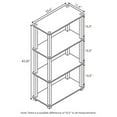 thumbnail image 5 of Furinno Turn-S-Tube 23.6W x 11.4"D x 43.25"H 4-Shelf Decorative Shelves, Americano and Black, 5 of 5