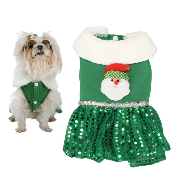 Vestido De Navidad Para Perros Mascotas, Lindo Cachorro Ropa De