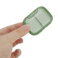 thumbnail image 5 of Unique Bargains 1 Pc Pill Case 2 Grid Mini Pill Box Clear Green, 5 of 6