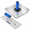 2PCS - Drywall Hawk & Trowel, variant on 2PCS - Drywall Hawk & Trowel Set, Aluminum and Stainless Steel Plastering Tools