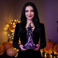 thumbnail image 3 of Halloween Witch Statue, Large Size Holding Black Cat with Skull Detail, 1 Piece Resin Figurine Decor, for Indoor Outdoor Haunted House Party Porch Tabletop Halloween Holiday Decoration, 3 of 6