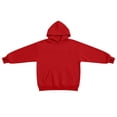 thumbnail image 5 of KHONTS Hidden Pocket Hoodies for Women Basic Classic Pouch Hooded Sweatshirts Casual Plain Baggy Stylish Couple Pullover Tops Watermelon Red S, 5 of 7
