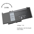 thumbnail image 3 of New G5M10 Battery For Dell Latitude 14 5000 E5450 Notebook 451-BBLN 080-854-0066, 3 of 8