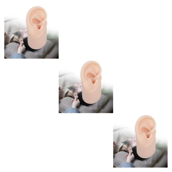 Vogacara Herramientas de aprendizaje de textura realista modelo de oreja de silicona para estudiantes de medicina Type1 NO1