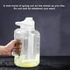 thumbnail image 5 of Botella de agua con marca de graduación, botella de agua potable con pajita, botella de agua deportiva a prueba de fugas para gimnasio, camping, al aire libre, color blanco, 5 of 5