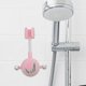 thumbnail image 4 of Soporte de ducha con ventosa ajustable, sin taladro, reutilizable, para pared, para baño, color rosa, 4 of 6