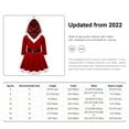thumbnail image 7 of ZDHoor Girls Xmas Gifts Winter Hoodies Swing Dress Christmas Festival Easter Cosplay Dressing Up Red-A 16, 7 of 7