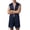 Z141 Blue, variant on Landzoo Homewear For Men One Piece Solid Color Sleeveless Bathrobe Summer Lightweight Casual Homewear For Men Size L Blue